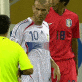 Zidane Yellow Card GIF - Zidane Yellow Card South Korea Versus France GIFs