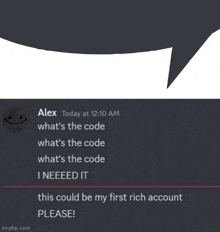 Alex Begging For Account GIF - Alex Begging For Account GIFs