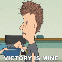 Victory Is Mine Butt-head GIF - Victory Is Mine Butt-head Mike Judge'S Beavis And Butt-head GIFs