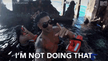 Im Not Doing That Pointing Up GIF - Im Not Doing That Pointing Up Pauly D GIFs