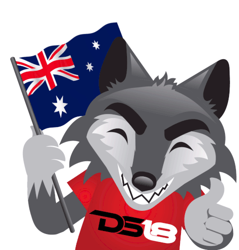 Ds18 Flag Sticker - Ds18 Flag Australia Stickers