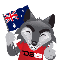 Ds18 Flag Sticker - Ds18 Flag Australia Stickers
