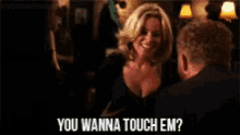 Want To Touch Em Elizabeth Banks GIF - Want To Touch Em Elizabeth Banks Boobs GIFs