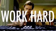 Work Hard GIF - Work Hard Jim Carrey Typing GIFs