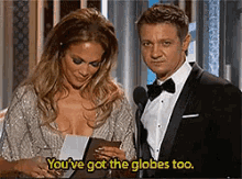 Golden Globes GIF - J Lo Jennifer Lopez Jeremy Ritter GIFs