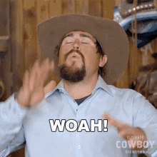 Woah Coy Melancon GIF - Woah Coy Melancon Ultimate Cowboy Showdown GIFs