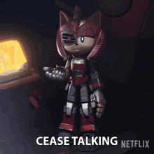 Cease Talking Amy GIF