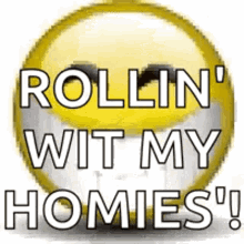 Rollin With My Homies Emoji GIF - Rollin With My Homies Emoji Smiley GIFs