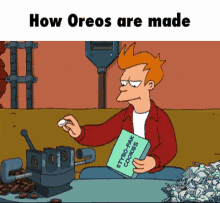 wow unbelievable really futurama how oreos are made