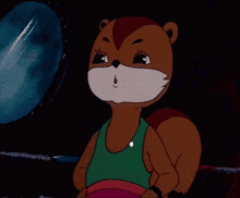 a cartoon squirrel says " is that all you got " at the bottom