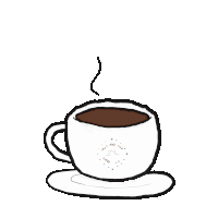 a drawing of a cup of coffee that says " salt and sugar " on it