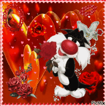 looney tunes heart picmix sylvester the cat valentines day