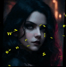 a picture of a woman with the name karina lestar written on it