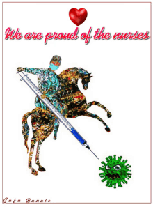 We Are Proud Of The Nurses Horse Back Riding GIF - We Are Proud Of The Nurses Horse Back Riding Coronavirus GIFs