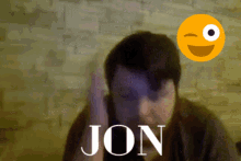 Jon Winking Emoji GIF - Jon Winking Emoji GIFs
