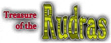 a logo for the treasure of the rudras is displayed