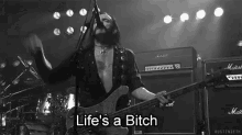 Lifes A Bitch GIF - Motorhead Lemmy Life GIFs