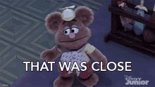 That Was Close Baby Fozzie GIF - That Was Close Baby Fozzie Muppet Babies GIFs