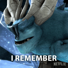 a picture of a monster that says i remember on it