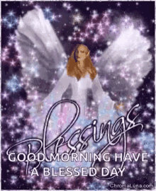 blessings angel good morning