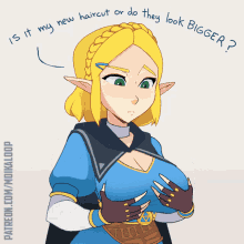 Zelda Breath Of The Wild Legend GIF - Zelda Breath Of The Wild Legend Boobs GIFs