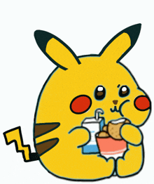 Pikachu Burger GIF