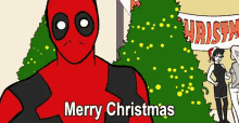 Deadpool Merry Christmas GIF - Deadpool Merry Christmas GIFs