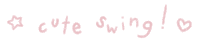 the word cute is written in pink with a star