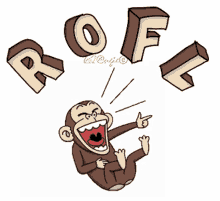 Rofl Laughing GIF - Rofl Laughing Monkey GIFs