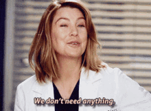 Greys Anatomy Meredith Grey GIF - Greys Anatomy Meredith Grey We Dont Need Anything GIFs