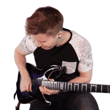 rocking out cole rolland playing guitar making music guitarist