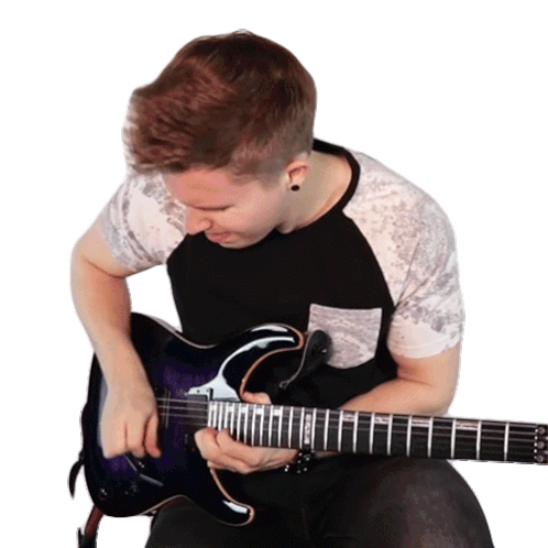 Rocking Out Cole Rolland Sticker - Rocking Out Cole Rolland Playing Guitar Stickers