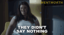 they didnt say nothing about no test boomer susan jenkins wentworth s7e2