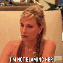 Im Not Blaming Her Real Housewives Of New York GIF - Im Not Blaming Her Real Housewives Of New York Rhony GIFs