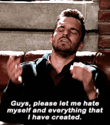 new girl nick miller guys please let me hate myself everything that i have created