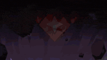 a purple background with a glowing circle in the middle of it