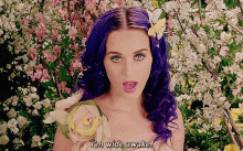 Im Wide Awake Katy Perry GIF - Im Wide Awake Katy Perry Flowers GIFs