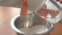 Adding Water To The Batter Two Plaid Aprons GIF