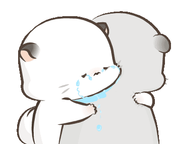 crying hug drawing