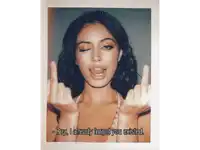 a woman giving the middle finger with the words boy i already forgot you existed