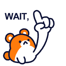a drawing of a hamster with the words wait wtf written above it