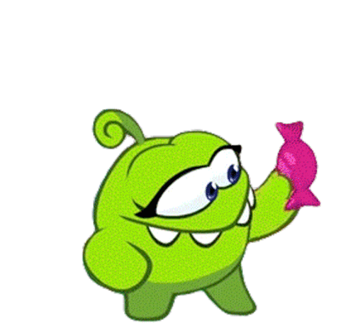 Candy Om Nom Sticker - Candy Om Nom Cut The Rope Stickers
