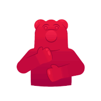 Thumbs Up Gummy Bear Sticker - Thumbs Up Gummy Bear If Movie Stickers