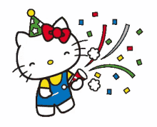 Hello Kitty Celebrate GIF - Hello Kitty Celebrate Happy Birthday GIFs