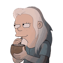 drinking princess bean disenchantment coconut whos there
