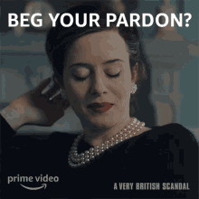 beg your pardon margaret campbell claire foy a very british scandal im sorry what
