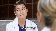greys anatomy laughter laughing maggie pierce meredith grey