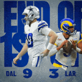 Los Angeles Rams (3) Vs. Dallas Cowboys (9) First-second Quarter Break GIF - Nfl National Football League Football League GIFs