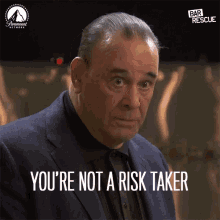 Youre Not A Risk Taker Headshake GIF