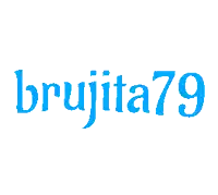 a blue and white logo that says brujita79